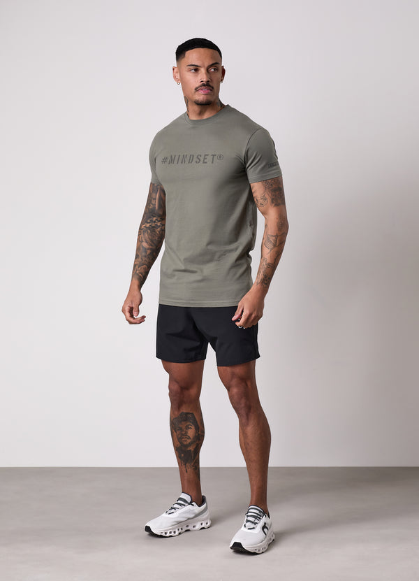 Gym King Mindset Tee Khaki