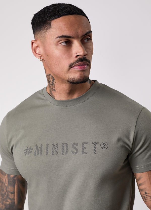 gym king Mindset Tee Khaki