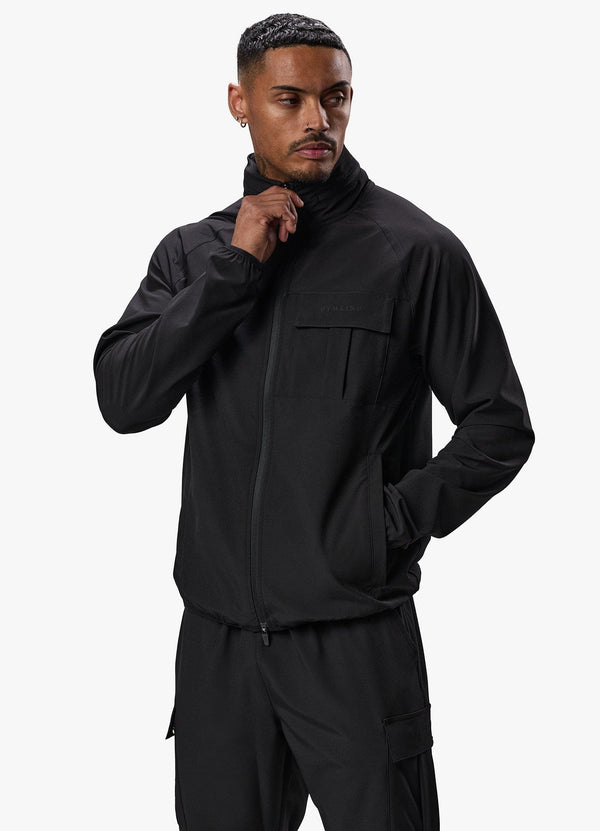 Gym King Mini Ripstop Woven Utility Jacket Black