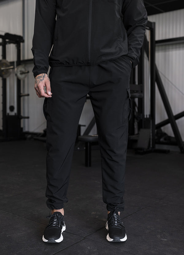 Gym King Mini Ripstop Woven Utility Pant Black