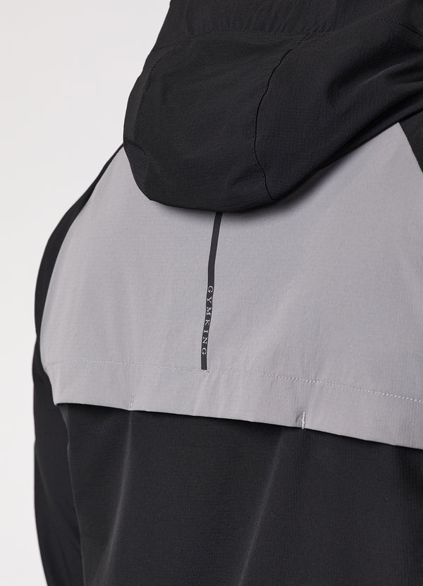 Gym King Ombre Windbreaker Salsa/Black/Light Grey