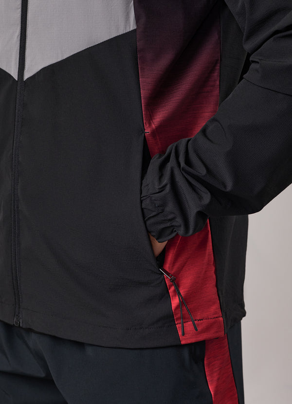 Gym King Ombre Windbreaker Salsa/Black/Light Grey