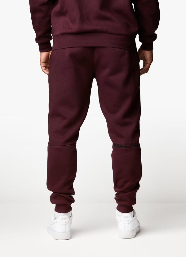 gym king Outline Print Jogger Burgundy