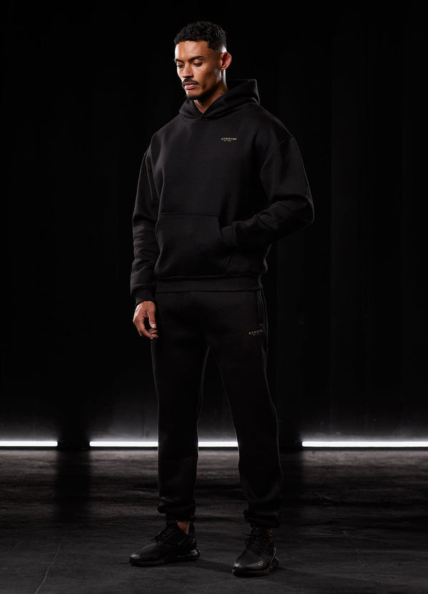 Gym King Oversized Logo Jogger Black/Gold