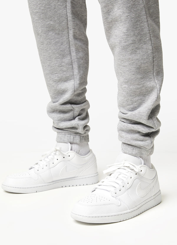 Gym King Oversized Logo Jogger Light Grey Marl