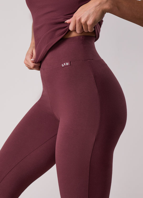 Gym King Plush Jersey Legging Burgundy
