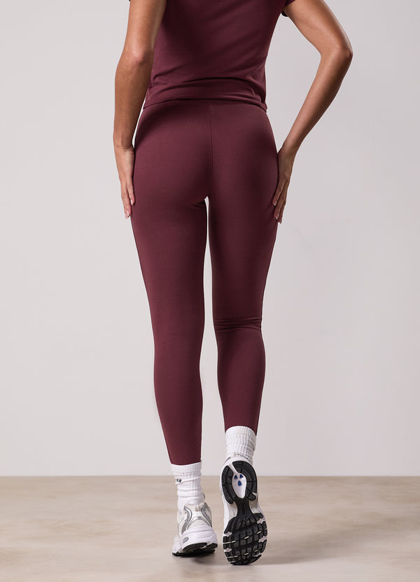gym king Plush Jersey Legging Burgundy