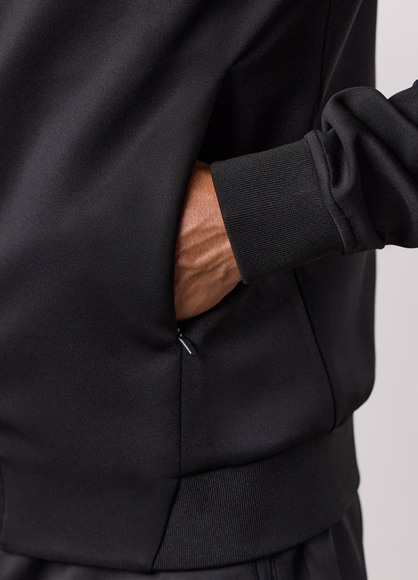 Gym King Poly Full Zip Hood Black