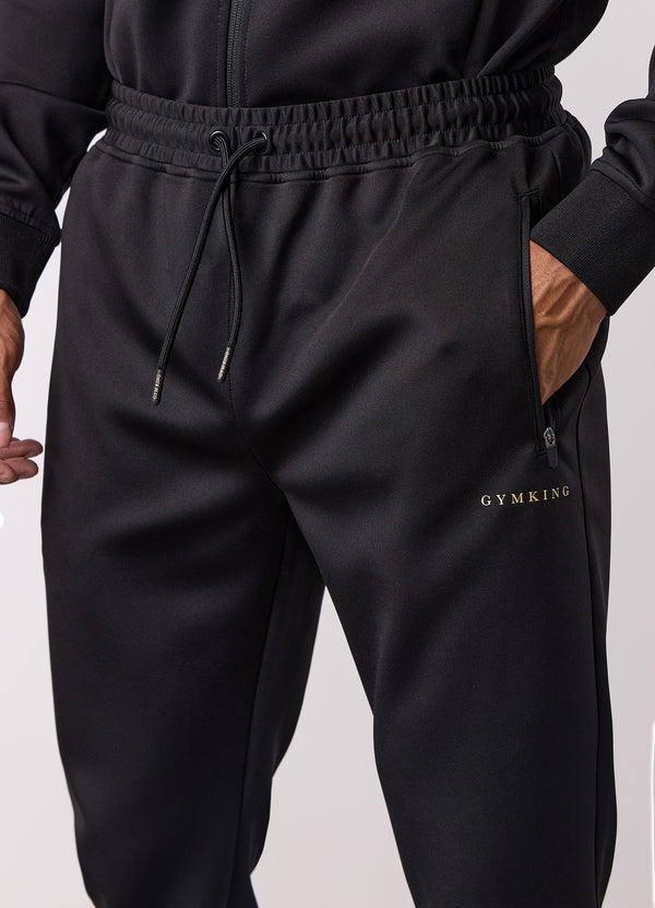 Gym King Poly Jogger Black