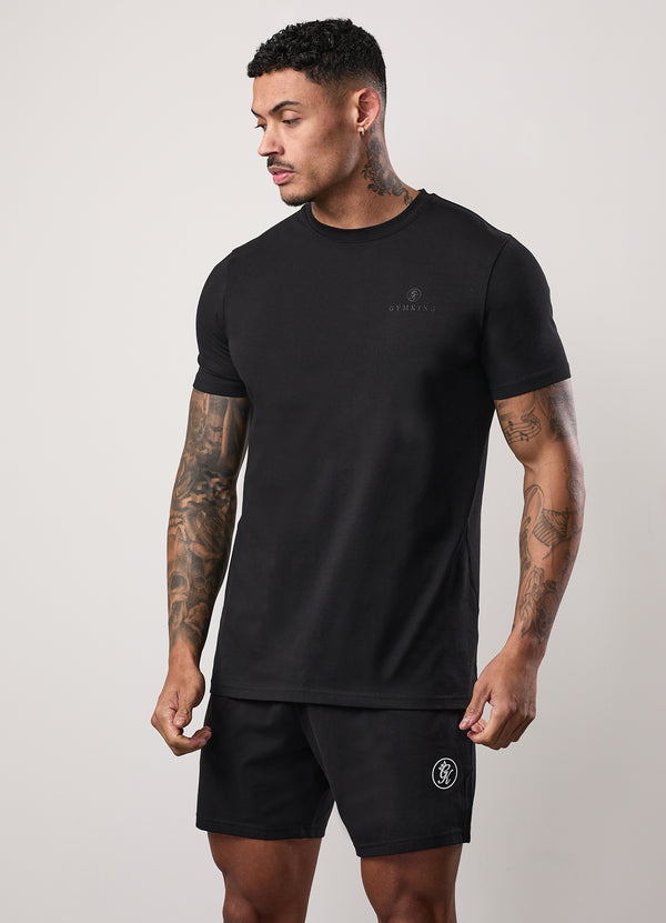 gym king Pro Graphic Tee Black