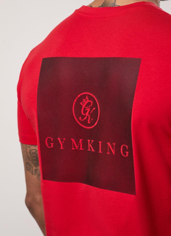 Gym King Pro Graphic Tee Crimson Red