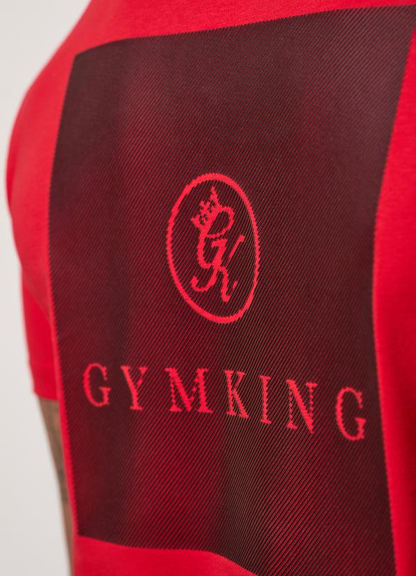 Gym King Pro Graphic Tee Crimson Red