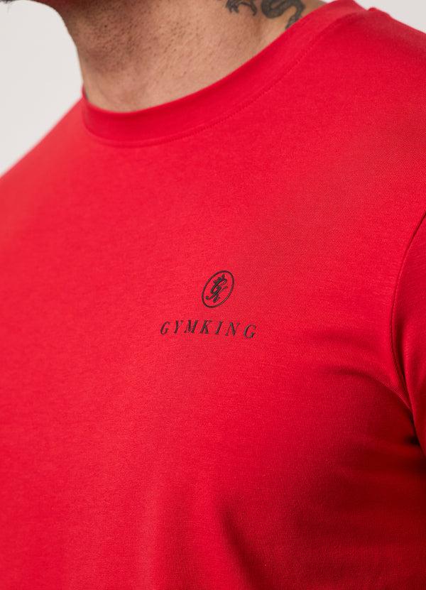Gym King Pro Graphic Tee Crimson Red