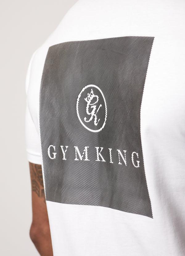 Gym King Pro Graphic Tee White