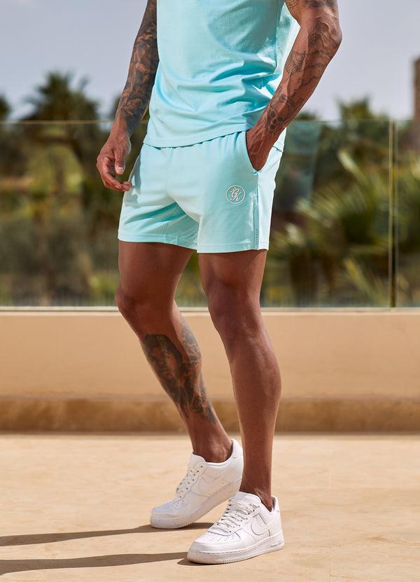 Gym King Pro Jersey Short Aqua Sky