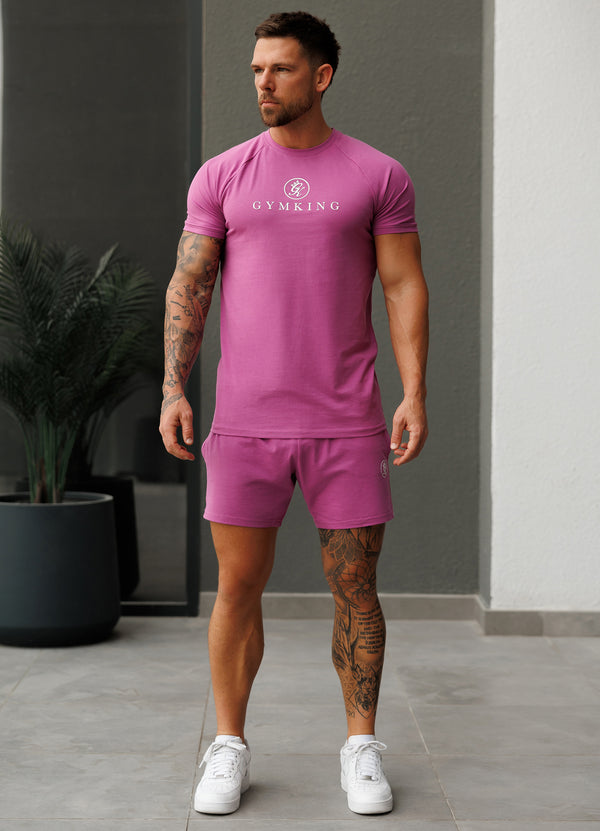 Gym King Pro Jersey Short Magenta Purple