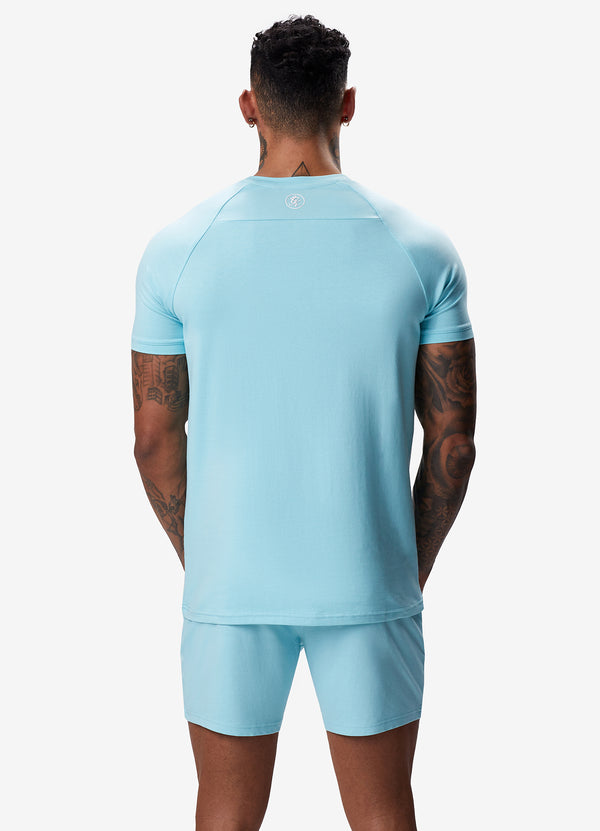 Gym King Pro Jersey Tee Aqua Sky