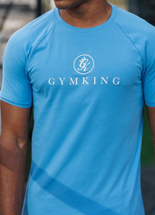 gym king Pro Jersey Tee Azure Blue