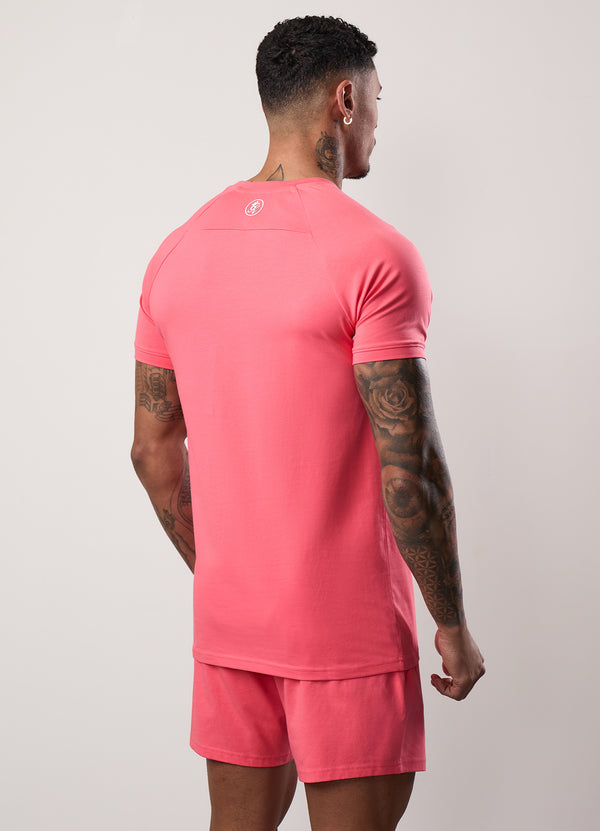 Gym King Pro Jersey Tee Coral