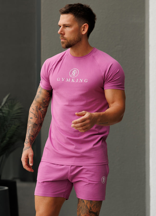 Gym King Pro Jersey Tee Magenta Purple