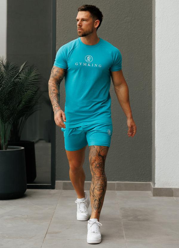 Gym King Pro Jersey Tee Marine Teal