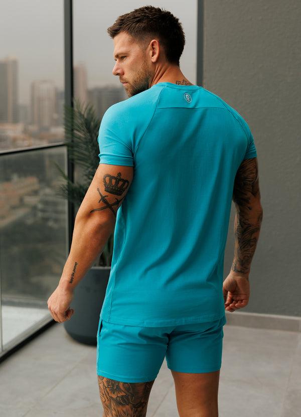 gym king Pro Jersey Tee Marine Teal