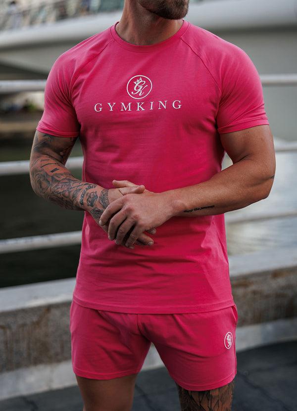 Gym King Pro Jersey Tee Raspberry