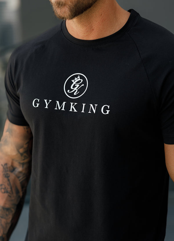 Gym King Pro Logo Jersey Tee Black