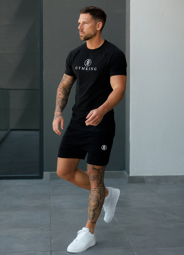 Gym King Pro Logo Jersey Tee Black