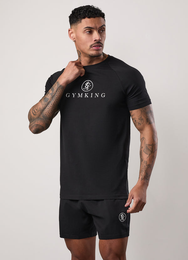Gym King Pro Logo Jersey Tee Black