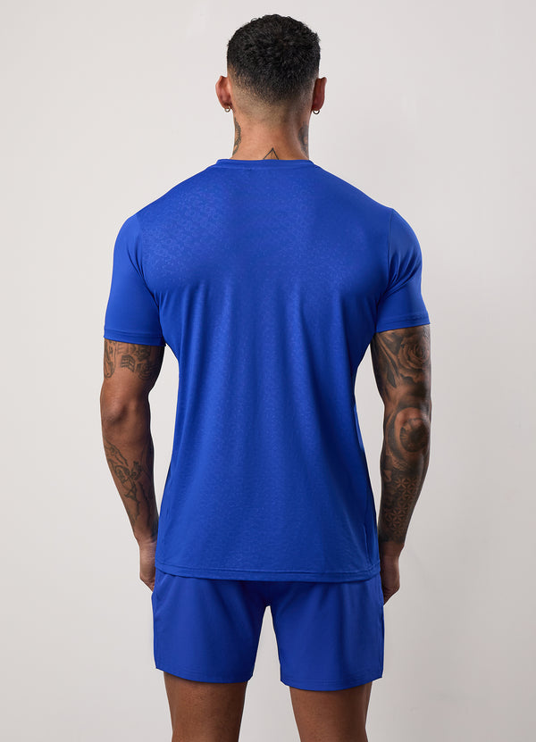 Gym King Pro Performance Tee Vibrant Blue