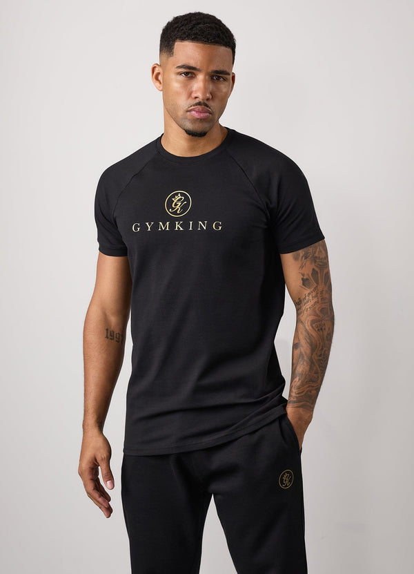 Gym King Pro Tee Black/Gold