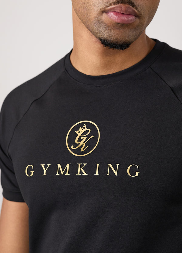 Gym King Pro Tee Black/Gold