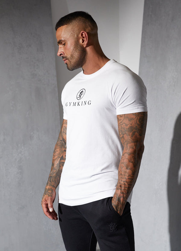 Gym King Pro Tee White