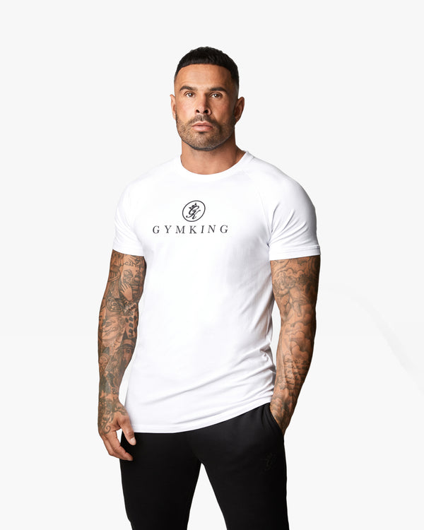 gym king Pro Tee White