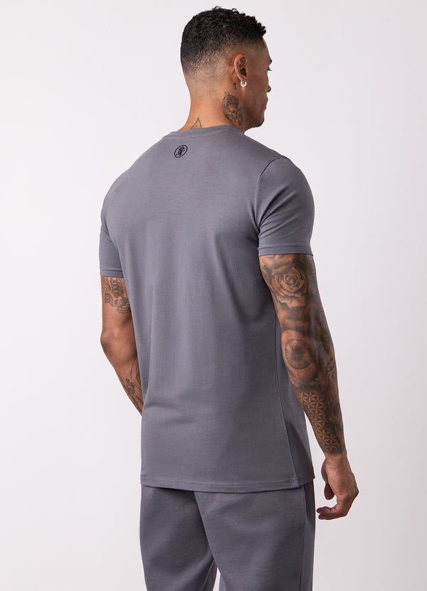 Gym King Pro V2 Tee Gunmetal Grey