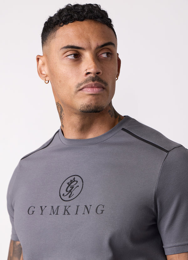 gym king Pro V2 Tee Gunmetal Grey