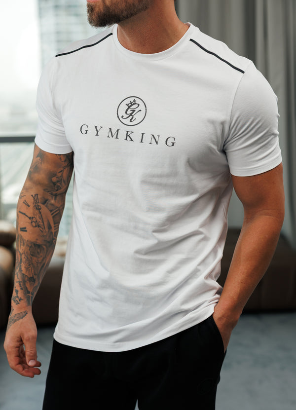 Gym King Pro V2 Tee White