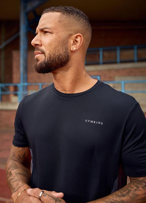 Gym King Progress Performance Tee Black/Graphite