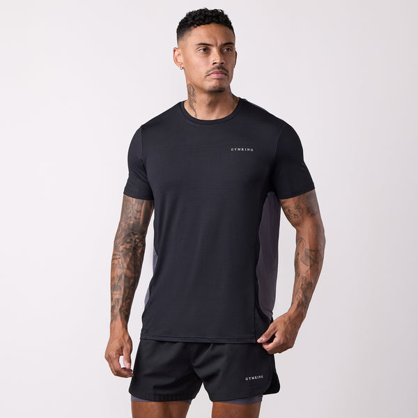 gym king Progress Performance Tee Black/Graphite