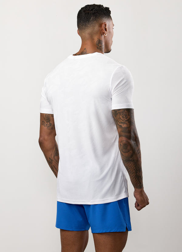 Gym King Progress Texture Tee White