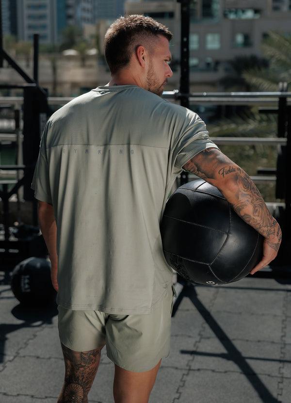 gym king Purpose Tee Soft Khaki