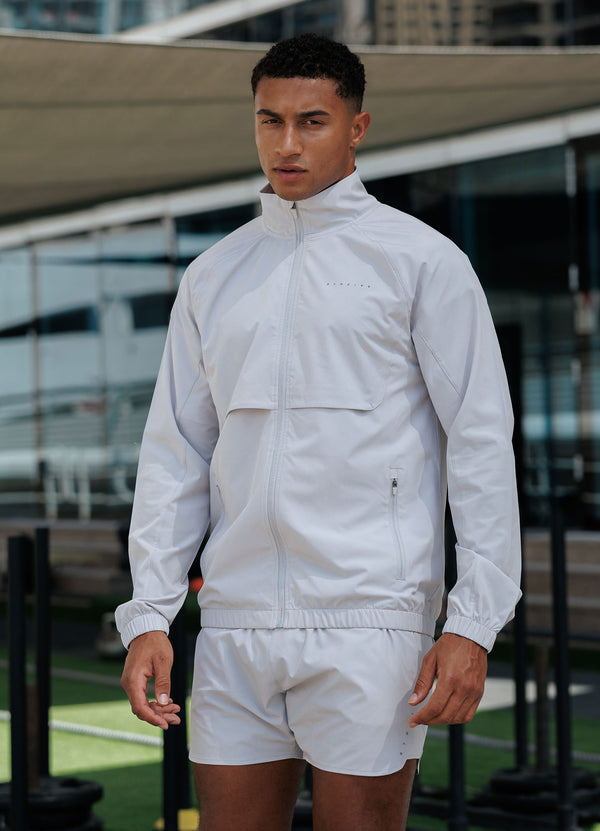 Gym King Purpose Tracksuit Top Light Grey