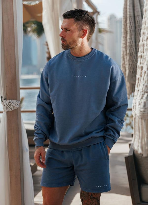 Gym King Purpose Washed Crew Deep Indigo