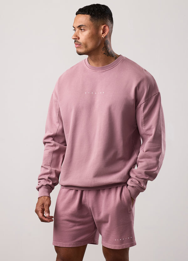 Gym King Purpose Washed Crew Dusky Mauve