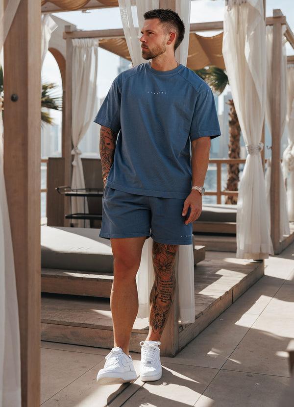 Gym King Purpose Washed Short Deep Indigo