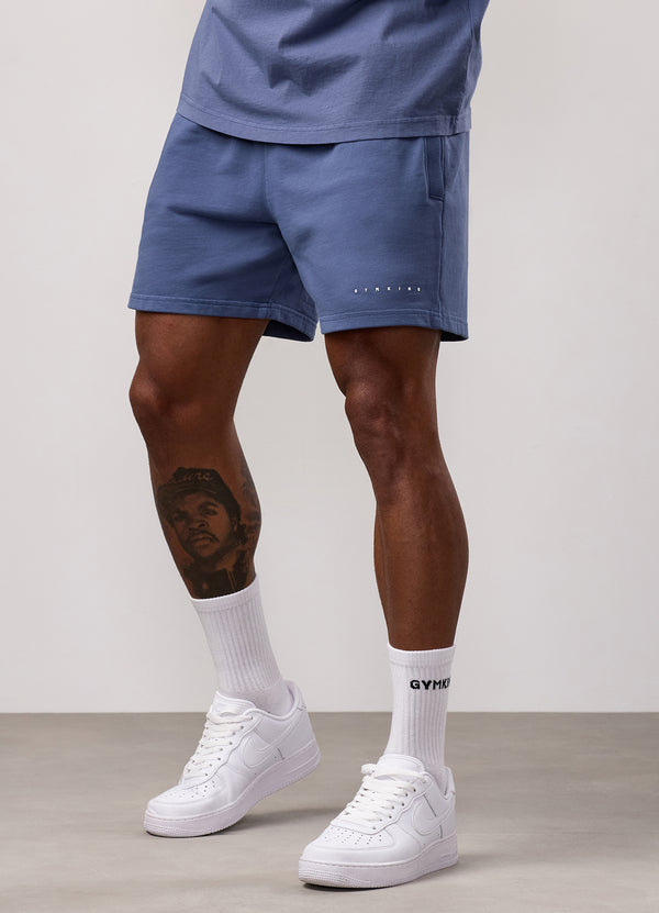 Gym King Purpose Washed Short Deep Indigo