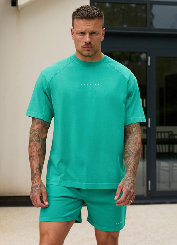 gym king Purpose Washed Tee Aqua Teal