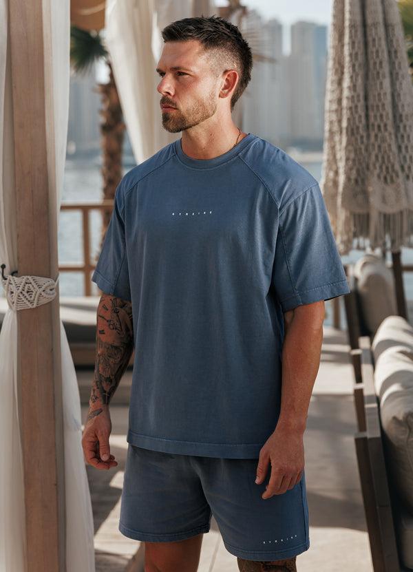 Gym King Purpose Washed Tee Deep Indigo