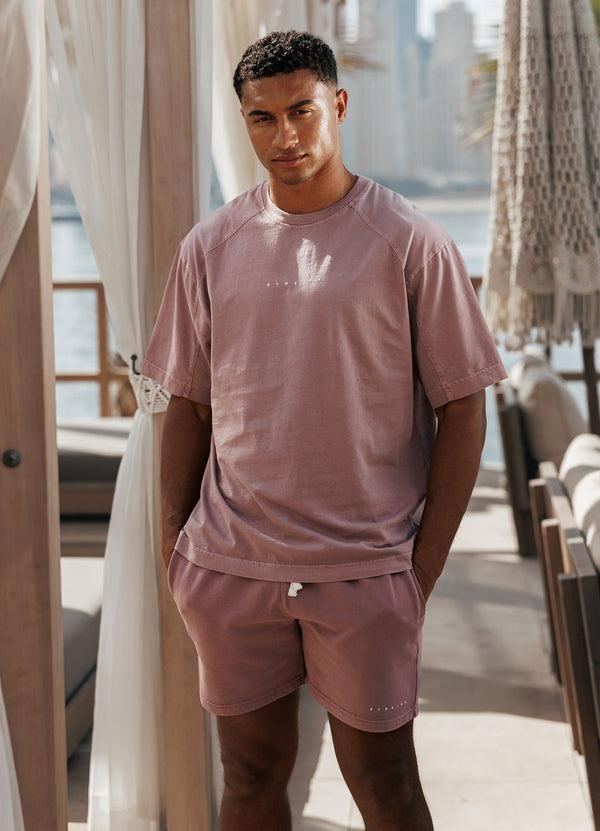 Gym King Purpose Washed Tee Dusky Mauve